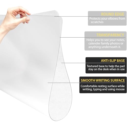 Gel Cloud Keyboard and Mouse Wrist Rest Set Cloud Silicone Clear Mouse Pad with Wrist Rest Extended Frosted Desk Mat Pad Acrylic Coaster Ergonomic Cute Wrist Pad for Computer Keyboard and Mouse 4PCS - color: 4pcs Clear Cloud White