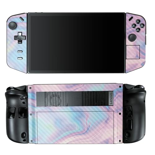 Carbon Fiber Gaming Skin Compatible with Lenovo Legion Go - Pastel Wave - Premium 3M Vinyl Protective Wrap Decal Cover - Easy to Apply | Crafted in The USA by MightySkins - color: Pastel Wave, style: Carbon Fiber Textured Finish