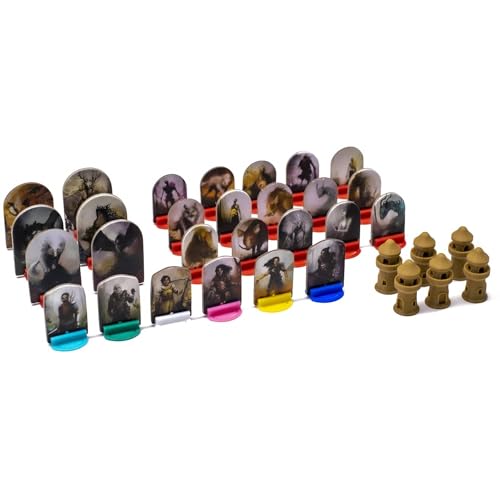 Beast Board Game Upgrade Expansion - Stands and Towers | Board Game Accessories Upgrade Gaming Meeples Tokens Organizers Pieces