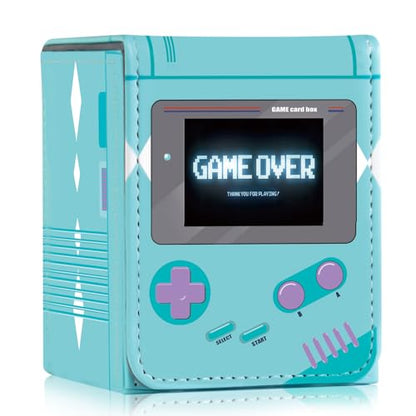 Card Deck Box Fits for YGO MTG,100+ Card Storage Box Trading Games PU Leather Storage Premium Deck Case (Game Blue) - color: Game Blue