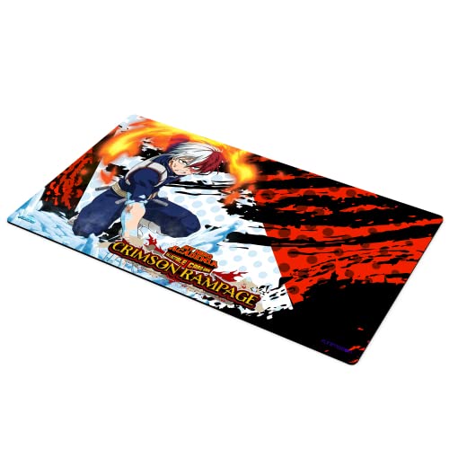 My Hero Academia Collectible Card Game Series 2 Crimson Rampage Shoto Todoroki PLAYMAT | 24' by 14' Rubber Game Mat | Ages 14+ | 2 Players | Average Playtime 20-30 Minutes | Made by Jasco Games