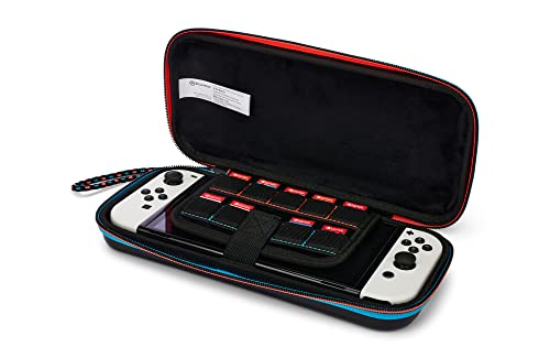 PowerA Slim Travel Pro Case for Nintendo Switch - OLED Model and Lite - Red/Blue, Hard Shell Protective Gaming Console Case