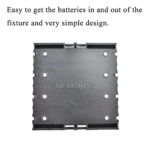 HAHIYO 3.7V 18650 4 Slots Battery Holder with Pin Less Additional Resistive Loss Allows Fully Contact Independent Batteries Bay Case Storage Box 4 PCS for DIY Toy Rechargeable Power System - style: 18650(Pin-4 Slots)-4P