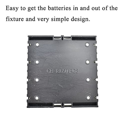 HAHIYO 3.7V 18650 4 Slots Battery Holder with Pin Less Additional Resistive Loss Allows Fully Contact Independent Batteries Bay Case Storage Box 4 PCS for DIY Toy Rechargeable Power System - style: 18650(Pin-4 Slots)-4P