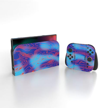 PlayVital for Nintendo Switch 2 Skin Full Set (2-Pack) - Protective Vinyl Decal Stickers for Switch 2 Console, Joycons, Handle Grips & Dock | No Residue, Anti-Scratch - Damascuscamo - color: Damascuscamo