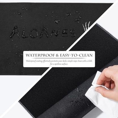 ALOANES Waterproof Gaming Mousepad Large Mouse Mat Non-Slip Rubber Base | Desk pad Keyboard Desk Mat for Computer, Office Home, Right Skeleton Mat XL(31.50"x11.81"x0.12") - color: Right Skeleton, size: 31.5L x 11.8W inches
