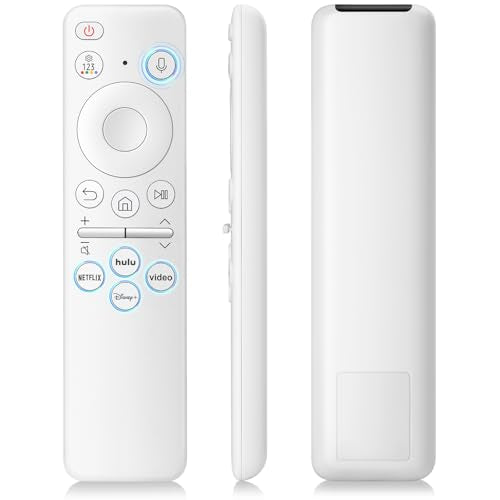 Rechargeable Voice Remote for Samsung-TV-Remote-Control-Replacement Compatible with Samsung Smart Solar Frame QLED Curved Crystal UHD OLED TVs - color: Rechargeable Remote for Samsung TV