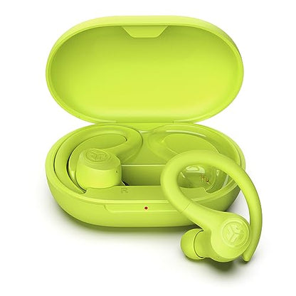 JLab Go Air Sport True Wireless Earbuds with earhook, IP55, 3 EQ Settings, Yellow - color: Yellow, style: Sport