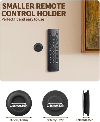6 Pack Magnetic Remote Control Holder – Upgraded Silicone Magnetic Wall Mount for TV, Fan & Air Conditioner Remotes – Self-Adhesive, No-Drill Remote Control Holder Wall Mount (Circle White) - color: Circle White