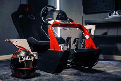 azracing CS-Pro Professional Modular Racing Simulator Cockpit,Fully Adjustable,Direct drive Support,Compatible with Thrustmaster, Fanatec, Moza Racing on PC, Xbox and PS,Includes Expansion Bracket - color: CSP Frame+Standard seat