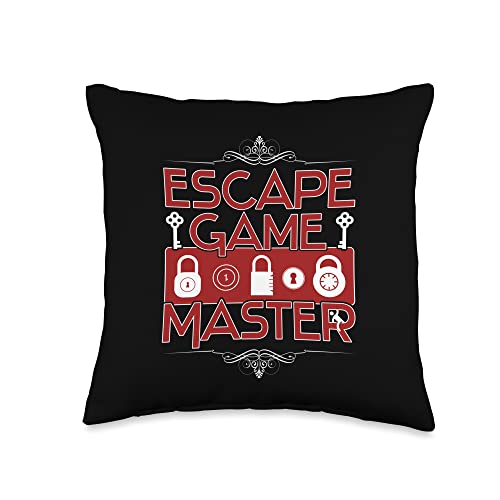 Escape Game Master - for Exit Room professionals Throw Pillow - size: 16x16