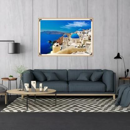 Puzzles for Adults 1000 Pieces Jigsaw Puzzles for Kids Challenging Game Toys Puzzle for Parents, Friends, Lovers and Children, Aegean Sea 27" x 20" - color: Aegean Sea