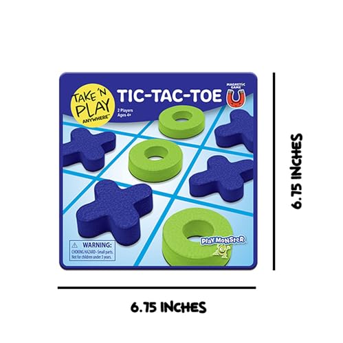 Take N Play, Anywhere Tic-Tac-Toe Board Games for Kids- Board Games for Family Night, Family Games, Game Night, Family Board Games, Kids Toys, Travel Games, Preschool Toys, Multi-Player Game, Ages 4+ - style: Tic-Tac-Toe