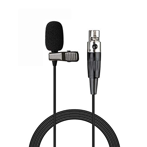 Lavalier Microphone Lapel Microphone Compatible with AKG Samson Wireless Transmitter - Unidirectional Condenser Mic - Mini XLR TA3F Plug - size: Mini XLR TA3F Plug for AKG Only