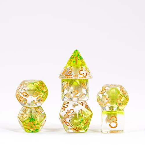 FanRoll 16mm Resin Poly DND Dice Set: Elephant Dice, Role Playing Game Dice for Dungeons and Dragons