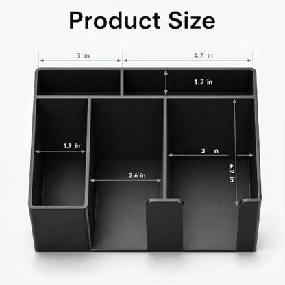 DEDC 5-Slot Card Caddy and Toploader Dispenser with Penny Sleeve Holder | 3D-printed PLA organizer for semi-rigid holders, grading prep, live breaks and order packing, with quick open-front access. - size: 5slot
