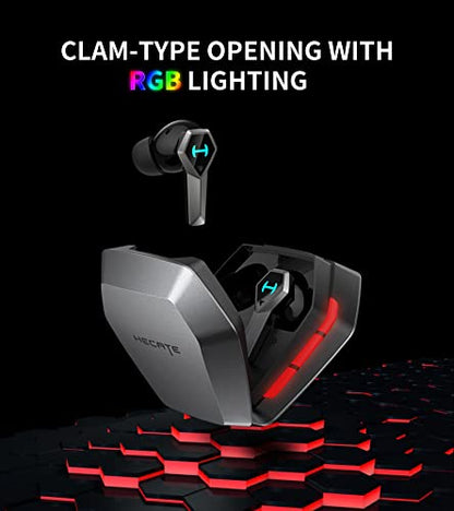HECATE by Edifier GX04 ANC True Wireless Gaming Earbuds, Active Noise Cancelling Bluetooth Gaming Earbuds with Ultra Low Latency, H+ Special Game Sound Effect, 6 Microphones, RGB Lighting, Fast Charge