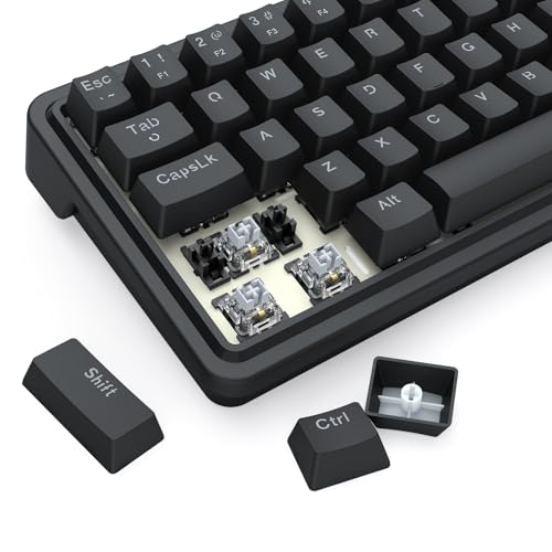 Redragon K722 60% Wired Gasket RGB Gaming Keyboard, 61 Keys Hot-Swap Compact Mechanical Keyboard w/Free-Mod Socket, 3-Layer Noise Dampening, Quiet Custom Linear Switch