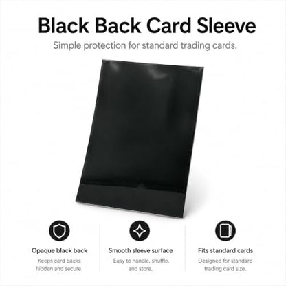 MTG Card Sleeves Matte -100 PCS Trading Card Game, Size 2.6 x 3.6 inches, Suitable for All TCG Card Games Protective (Abyssal Flame) - color: Abyssal Flame
