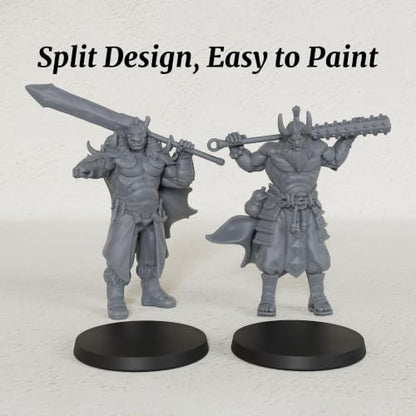 28mm Tabletop RPG Game Minis Figurine Berserker DND Miniature AS1025 | 1:56 scale fantasy Rpg Figure; high-detail tabletop unpainted miniatures for ttrpg and miniature game custom painting.