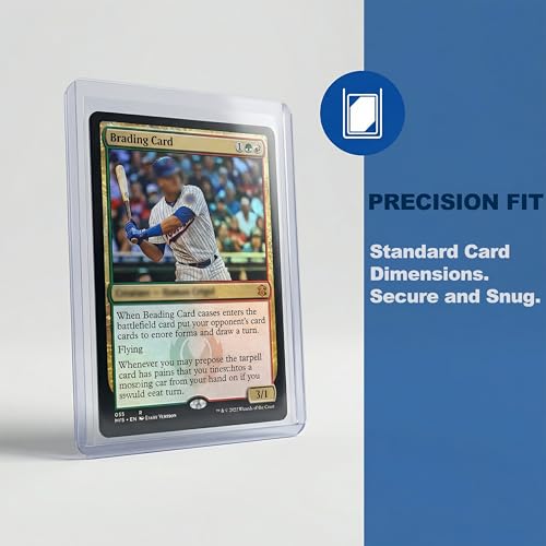 400 Pcs 3 x 4 Inch Card Sleeves and Toploaders for Trading Cards | Includes 200 Hard And 200 Soft Card Protectors For Baseball, Football, Sports And Trading Card Storage And Display