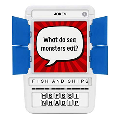 100 PICS Jokes Travel Game - Family Brain Teasers Pocket Puzzles for Kids and Adults POP08015 - style: Jokes