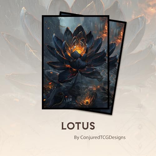Lotus - MTG Card Sleeves, 104ct, Standard Size, Smooth | Perfect for Double Sleeving, Smudge Resistant Matte Back, Standard 66x92mm - Compatible with Magic The Gathering & TCG Cards - color: Lotus, size: Textured