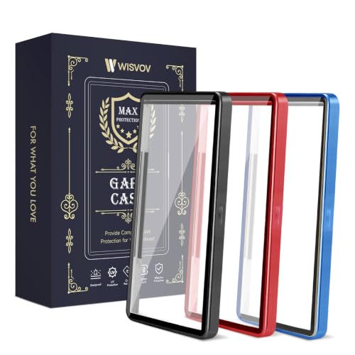 3 Pack Magnetic Graded Card Case, Aluminum Alloy Protector with 9-Point Lock, Slab Bumper for 35PT PSA/CSG, Drop-Tested & UV Resistant, Ideal for Display & Long-Term Storage (Black Red Blue) - color: Black Red Blue, style: PSA Card Case