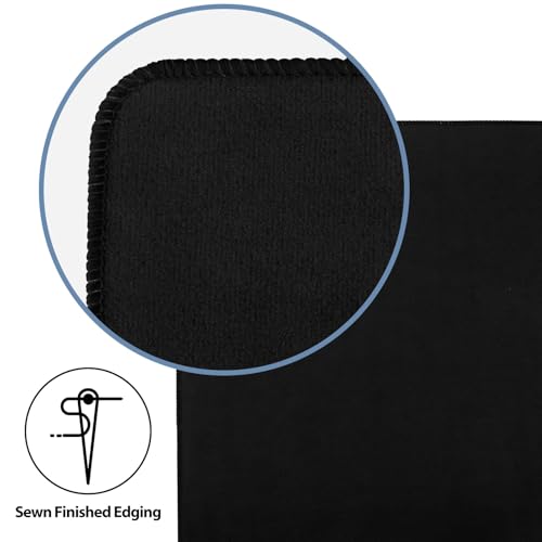 31.5'' Black Mahjong Mat, Non-Slip Noise Reduction Gaming Mat for Mahjong | Gaming Mat with Carrying Bag for Mahjong, Poker, Card, Domino, Board Games, Dominoes,Cards & Tile Games - color: Black