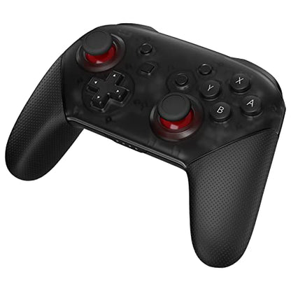 eXtremeRate Carmine Red & Black Replacement 3D Joystick Thumbsticks, Analog Thumb Sticks with Cross Screwdriver for Nintendo Switch Pro Controller - color: Black & Carmine Red