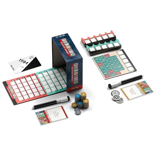 Allplay Fiction Banned Books Board Game | Cooperative Word Deduction & Bluffing Game | 2–10 Players, 20–30 Min Playtime Logic Puzzle Party Game