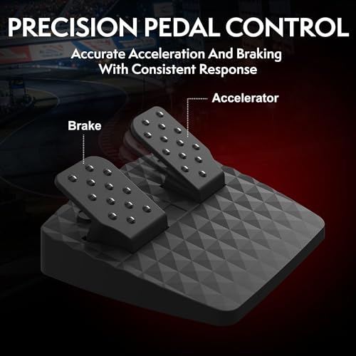 Nitho Drive Pro V200 PC Gaming Racing Wheel with Pedals and Shifter, Steering Wheel Compatible with PC, PS4, Switch 2/Switch, Xbox Series X|S and Xbox One, 270° Car Driving Simulator with Vibration - color: Drive Pro V200