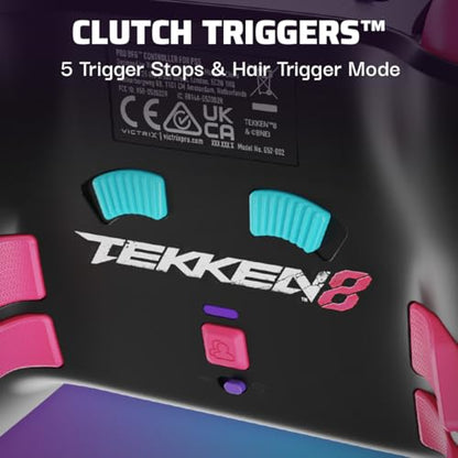 Victrix Pro BFG Wireless Gaming Controller: Tekken 8 Rage Art, PS5, PS4, PC | PlayStation, Sony 3D Audio, 4 Mappable Back Buttons, Interchangeable Thumbsticks & D-Pads, Hair Triggers & Paddles, Tekken 8 - color: Tekken 8