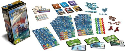 Asmodee 7 Wonders Armada Expansion - Naval Warfare and Enhanced Player Interaction, Strategy Game for Kids & Adults, Ages 10+, 3-7 Players, 40 Minute Playtime | Command powerful fleets and explore new islands in this epic expansion. Ages 10+, 3-7 Players,