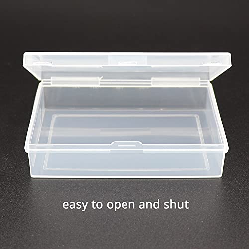 SOSOHOME 6 Pack Playing Card Deck Boxes Fits Baseball Trading Cards, Gaming Cards, Empty Plastic Storage Box, Snaps Closed