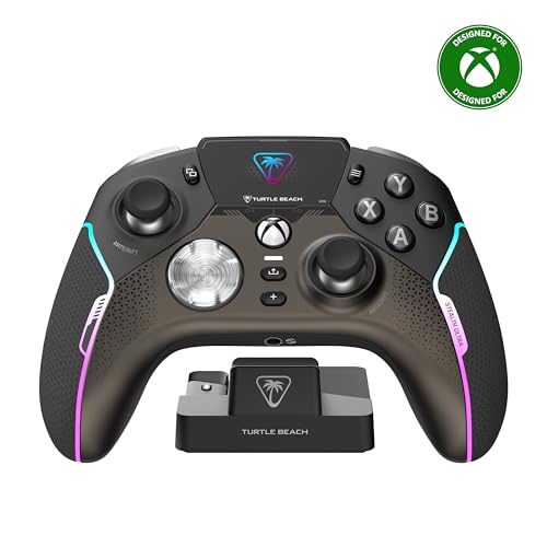 Turtle Beach Stealth Ultra Wireless RGB Gaming Controller, Xbox Series X|S | Also works with PC, Xbox One, Android, Bluetooth, Customizable Display Screen, Rapid Charging Dock, 30-Hr Battery, Black - color: Black