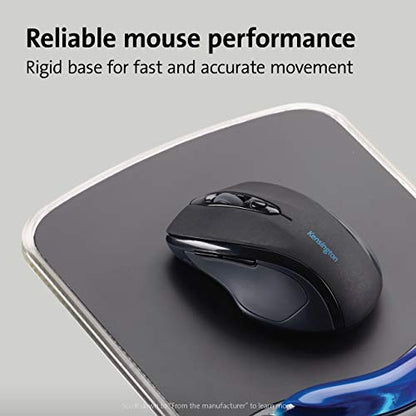 Kensington Duo Gel Mouse Pad with Wrist Rest, Ergonomic Wrist Support for Pain Relief, Comfortable Non-Skid Gel Pad for Computer, Laptop, Office & Home 9.6" x 7.6", Blue K62401AM | Ergonomic wrist support, non-skid gel pad, 9.6 x 7.6 in, pain relief for l