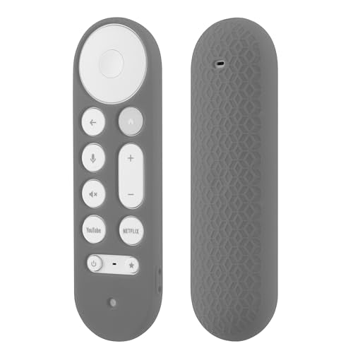 LEFXMOPHY Case for Google TV Streamer 4K Remote Cover 2024 Silicone Protective Sleeve - Grey - color: GREY