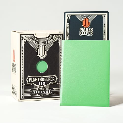 Matte Dual Standard Size Card Sleeves | 110 Pack (63×88mm) Standard Size | Textured Back, Clear Front, Double-Sleeving | Compatible with Magic The Gathering | TCG Sleeves (Mystwood) - color: Mystwood