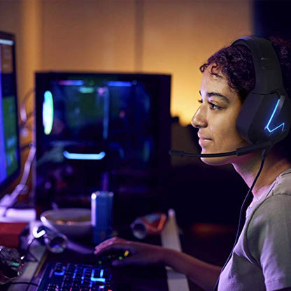 Orzly Gaming Headset for PC and Gaming Consoles PS5, PS4, Xbox Series X | S, Xbox ONE, Nintendo Switch & Google Stadia Stereo Sound with Noise Cancelling mic - Hornet RXH-20 Abyss Edition - color: Black