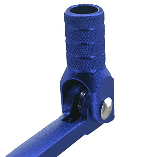 CNC Aluminum Motorcycle Gear Shifter Lever, Foldable Gear Shift Lever Fit for 50cc 110cc 250cc CRF50 XR50 XR CRF Dirt Pit Monkey Bike Motorcycle ATV - color: Blue
