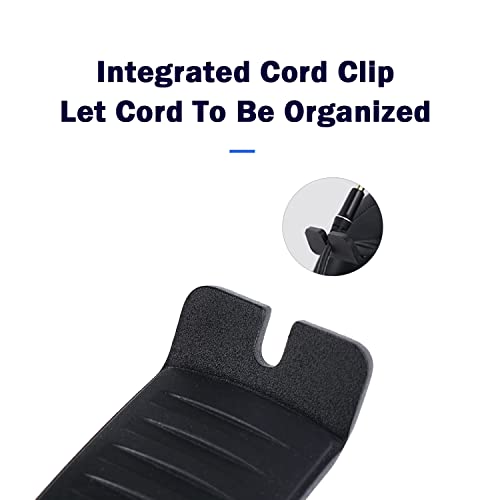 Headset Headphone Hook Holder Hanger Mount, Headphones Stand for Desk, Headphone Clamp Under Desk Design with Adjustable & Rotating Arm Clamp for PC Gaming, Office
