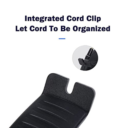 Headset Headphone Hook Holder Hanger Mount, Headphones Stand for Desk, Headphone Clamp Under Desk Design with Adjustable & Rotating Arm Clamp for PC Gaming, Office