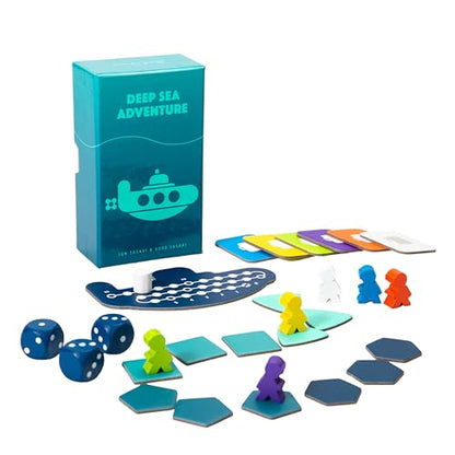 Oink Games Deep Sea Adventure Boost, Push-Your-Luck Family Board Game | 2–6 Players, Ages 8+, Portable Travel-Friendly Edition with Strategic Ocean Treasure Hunt and Replayability