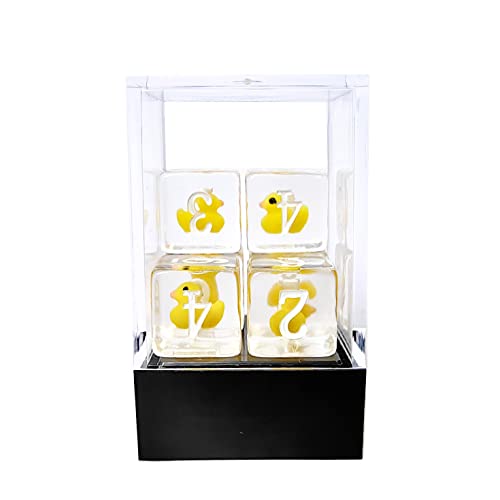 Bescon Yellow Duck 6 Sides Dice Set 6pcs Set in Brick Box, 16MM Yellew Duck D6 6pcs