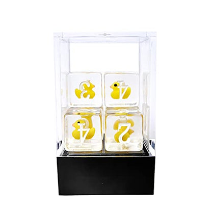 Bescon Yellow Duck 6 Sides Dice Set 6pcs Set in Brick Box, 16MM Yellew Duck D6 6pcs