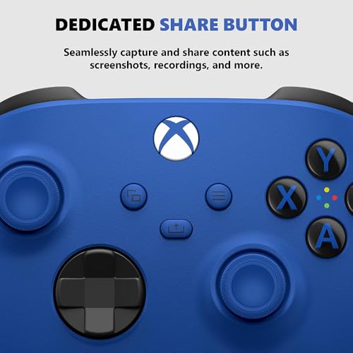 Microsoft QAU-00065 Xbox Special Edition Wireless Controller Shock Blue 2 Pack (Renewed) - color: Shock Blue