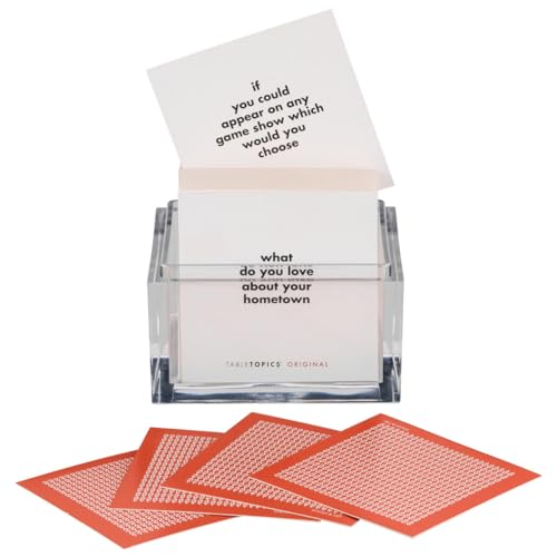 TableTopics - The Original Conversation Starter Cards - 135 Questions to Break the Ice & Build Connection with Friends, Acquaintances, & Coworkers - at Meetings, Parties, & at Home