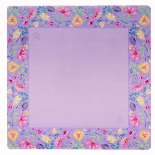 Hutch & Nook Mahjong Mat | 33" Non-Slip Card Table Cover | Decorative Game Mat for Mahjong Set, Dominoes, Poker & More (Lavender) - color: Lavender