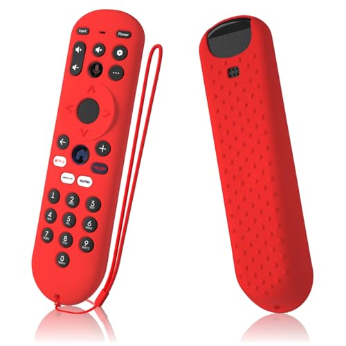 Cover for Xumo Steam Box Remote Silicone Case Compatible with Pioneer Xumo TV Remote Shockproof Protective Silicone Sleeve (red) - color: red